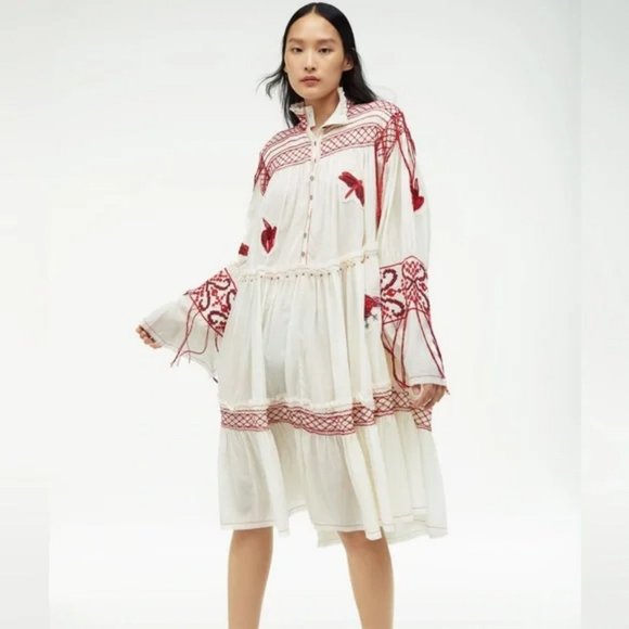 ZARA LIMITED EDITION EMBROIDERED DRESS - Picture 3 of 9